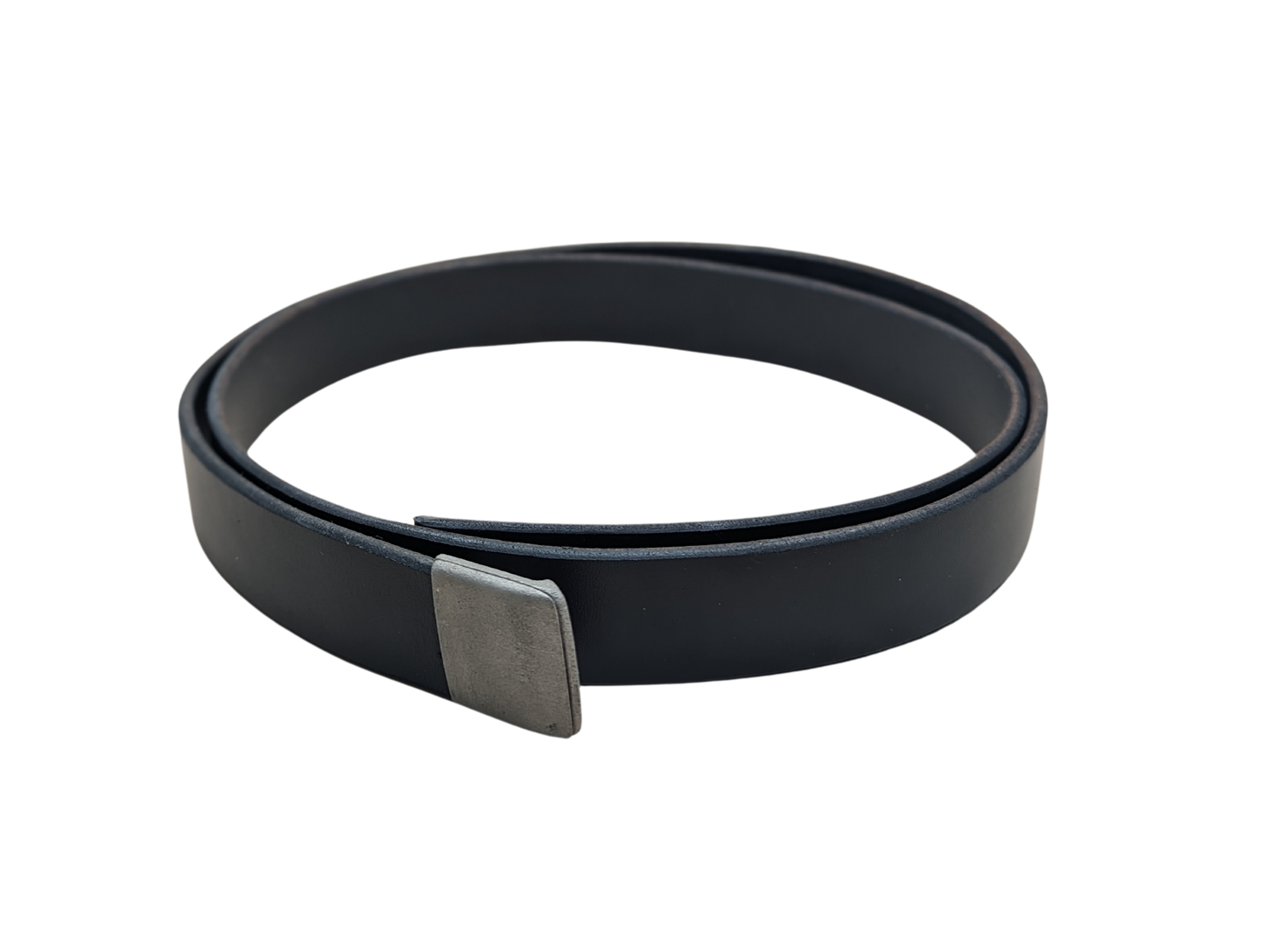 Black Leather Belt Strap - Strap Only